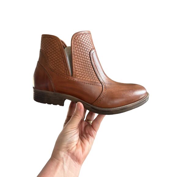 NEW Bed Stu Roan Gossip Ankle BootTan Handmade Leather Distressed Womens 8.5 - Picture 3 of 10